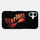 Coque iPhone 16 Plus Clarinette ondulée (Verso Horizontal)