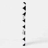 Coque iPhone 16 Plus Classic Diamond noir et blanc Checkers (Côté droit)