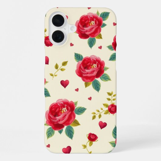 Coque iPhone 16 Plus Classic Red Roses iPhone Case (Verso)