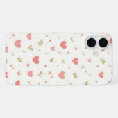 Coque iPhone 16 Plus cœurs (Verso Horizontal)