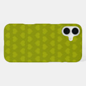 Coque iPhone 16 Plus Cœurs de Vert (Verso Horizontal)