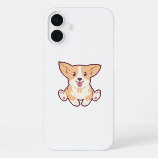 Coque iPhone 16 Plus Collection de chiens mignons (Verso)