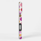 Coque iPhone 16 Plus Colorful Blooms Repeat Pattern (Côté droit)