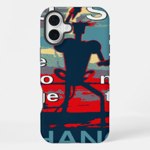 Coque iPhone 16 Plus Conception de dessin graphique patriotique USA Esp