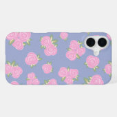Coque iPhone 16 Plus Conception de rose antique romantique (Verso Horizontal)