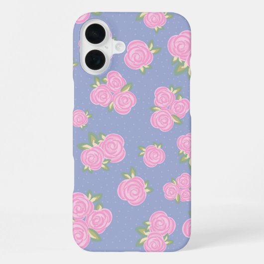 Coque iPhone 16 Plus Conception de rose antique romantique (Verso)