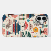 Coque iPhone 16 Plus Conception des vagues coréennes (Verso Horizontal)