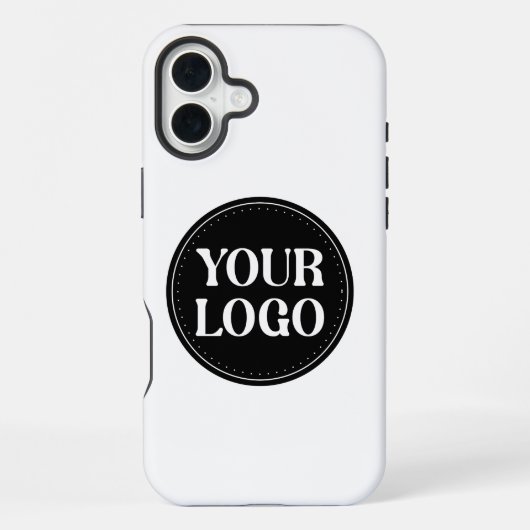 Coque iPhone 16 Plus Conception élégante de code QR noir | Marque éléga (Verso)