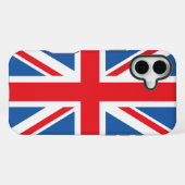 Coque iPhone 16 Plus Conception Union Jack/Drapeau (Verso Horizontal)