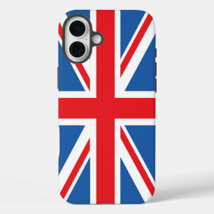 Coque iPhone 16 Plus Conception Union Jack/Drapeau