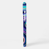 Coque iPhone 16 Plus Cool bleu turquoise violet rose Motif (Côté gauche)