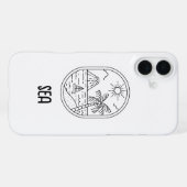 Coque iPhone 16 Plus coquet étui de téléphone de plage (Verso Horizontal)
