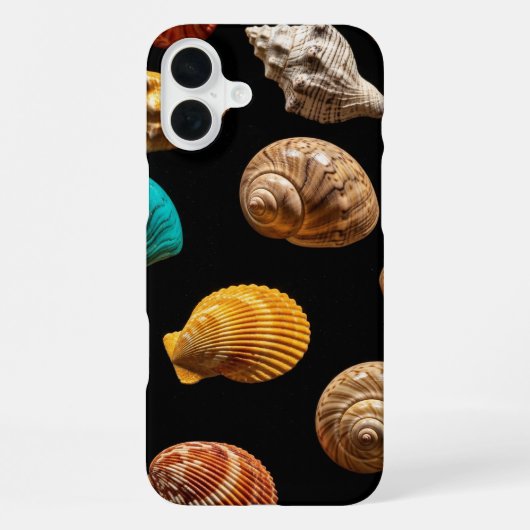 Coque iPhone 16 Plus Coquillages Intriqués (Verso)