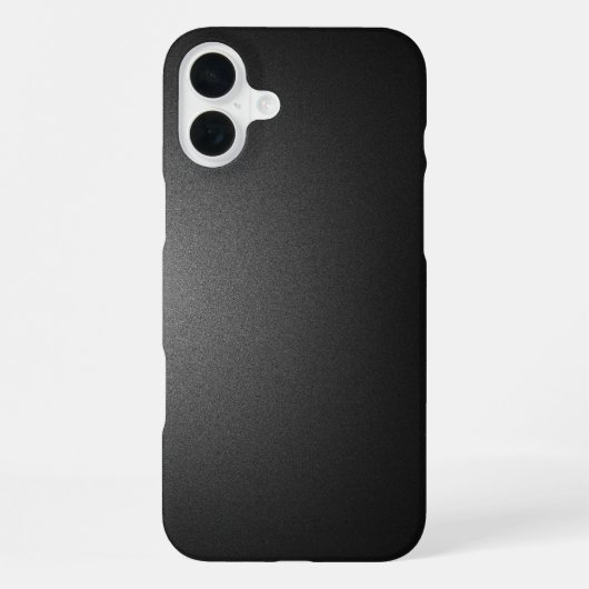 Coque iPhone 16 Plus Couleur noire dégradée (Verso)