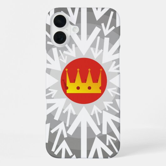 Coque iPhone 16 Plus Couronne dorée (Verso)