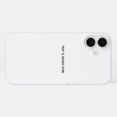 Coque iPhone 16 Plus Create Your Own white (Verso Horizontal)