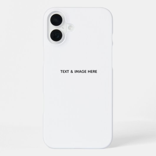 Coque iPhone 16 Plus Create Your Own white (Verso)