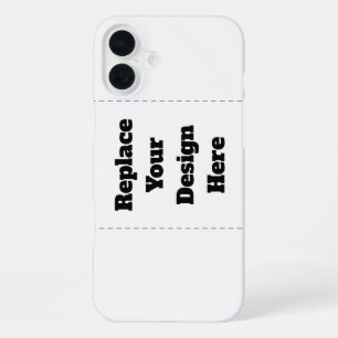 Coque iPhone 16 Plus Créez Votre Propre blanc