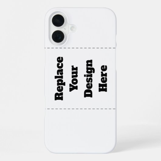 Coque iPhone 16 Plus Créez Votre Propre blanc (Verso)