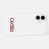 Coque iPhone 16 Plus Créez votre propre étui slim pour iPhone 16 Plus (Verso Horizontal)