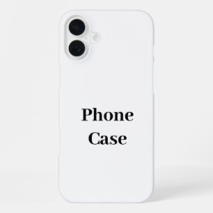 Coque iPhone 16 Plus Créez Votre Propre Promotion de Marque Simple