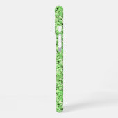 Coque iPhone 16 Plus Cristal de druzy - vert péridot (Côté gauche)