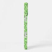 Coque iPhone 16 Plus Cristal de druzy - vert péridot (Côté droit)