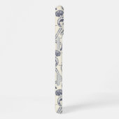 Coque iPhone 16 Plus crustacés de cornwall damas bleu perle (Côté droit)