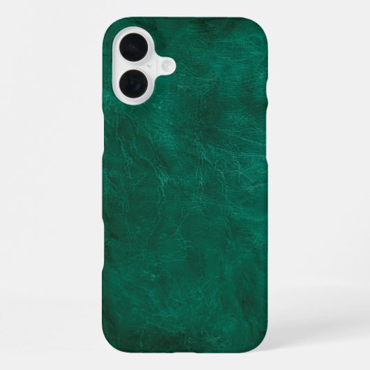 Coque iPhone 16 Plus Cuir vert (Verso)