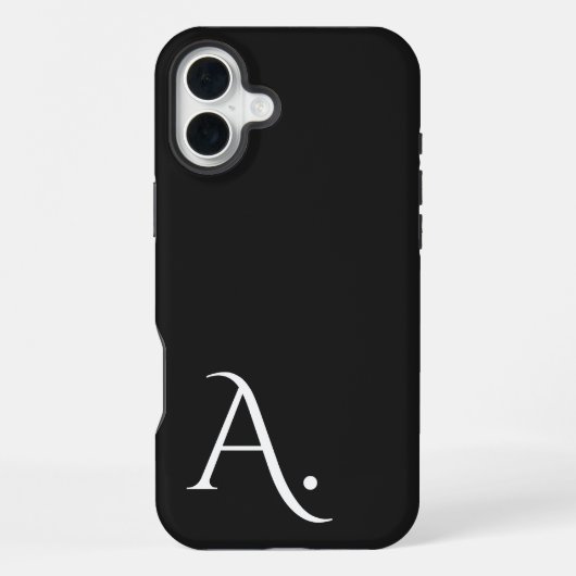 Coque iPhone 16 Plus Custom with Initial Name (Verso)