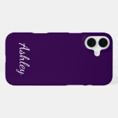 Coque iPhone 16 Plus Customized Name Stylish Modern Elegant Minimalist  (Verso Horizontal)