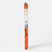 COQUE iPhone 16 PLUS DAME ORANGE CRÉATRICE DE COSTUMES DE MODE MONOGRAM (Côté gauche)