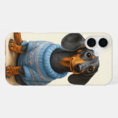 Coque iPhone 16 Plus Dapper Dachshund (Verso Horizontal)