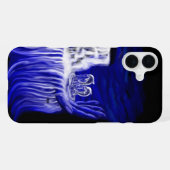 Coque iPhone 16 Plus Dauphins, Main de Temps (Verso Horizontal)