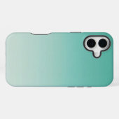 Coque iPhone 16 Plus dégradé de vert menthe (Verso Horizontal)