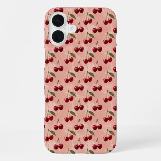 Coque iPhone 16 Plus "Délice Cerise sur le Gâteau" (Verso)