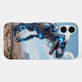 Coque iPhone 16 Plus Désert de Cyborg Dinosaur Imaginaire mignon (Verso Horizontal)