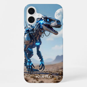 Coque iPhone 16 Plus Désert de dinosaure cyborg mignon fantastique