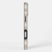 Coque iPhone 16 Plus Design à carreaux minimal beige (Côté droit)