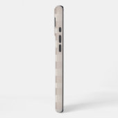 Coque iPhone 16 Plus Design à carreaux minimal beige (Côté gauche)