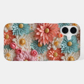 Coque iPhone 16 Plus Design de fleurs Pastel (Verso Horizontal)