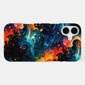 Coque iPhone 16 Plus Design d'espace artistique (Verso Horizontal)