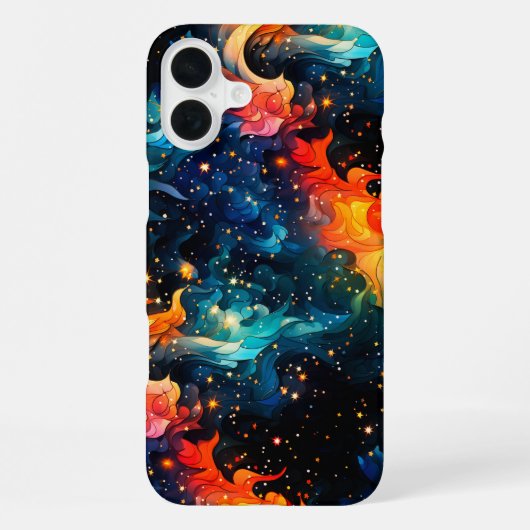 Coque iPhone 16 Plus Design d'espace artistique (Verso)
