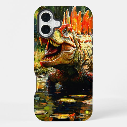 Coque iPhone 16 Plus Dinosaure (Verso)