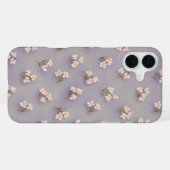 Coque iPhone 16 Plus Dispersion Florale Délicate (Verso Horizontal)