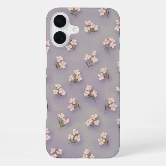 Coque iPhone 16 Plus Dispersion Florale Délicate (Verso)