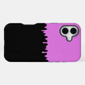 Coque iPhone 16 Plus Douce à goutte rose (Verso Horizontal)
