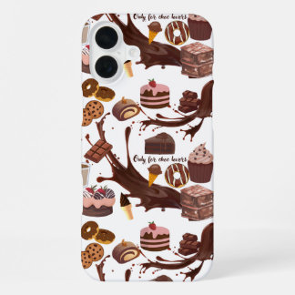 Coque iPhone 16 Plus Douceurs aromatisées au chocolat pour l'amour au c