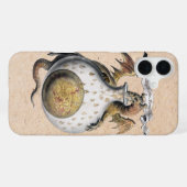 Coque iPhone 16 Plus Dragon ailé Crucible Vintage (Verso Horizontal)