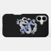 Coque iPhone 16 Plus Dragon de style Chrome sur impression de peau de s (Verso Horizontal)